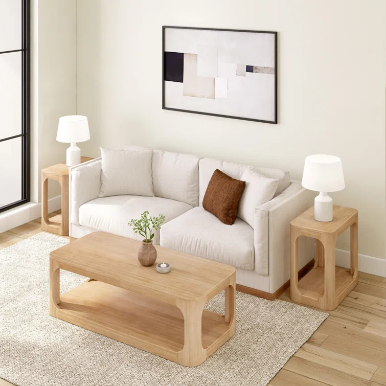 Jasmarie 4 Legs Coffee Table with Storage | Wayfair North America