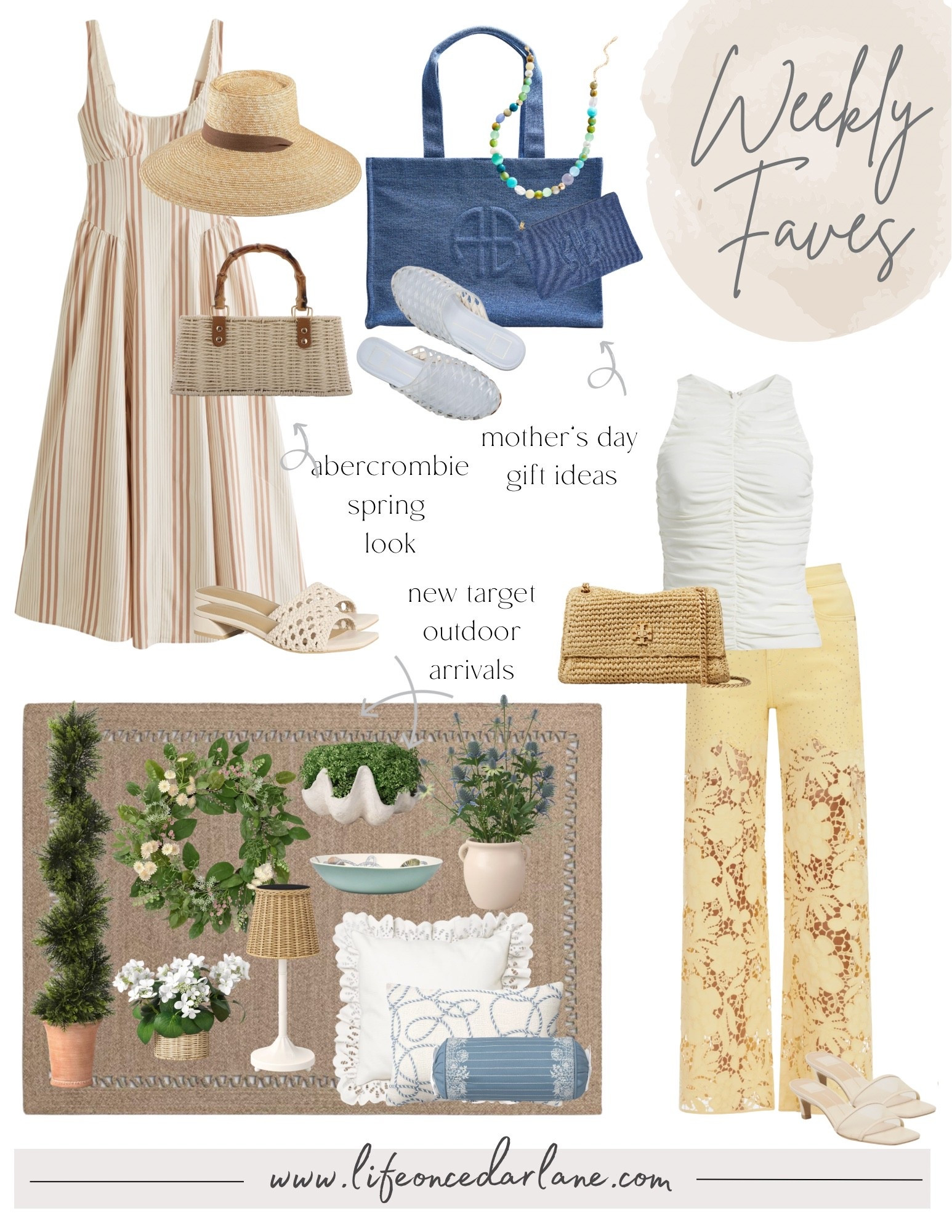 Weekly Faves- check out what we are loving! From new arrivals, sales, fashion and more! Loving this  Abercrombie look, Nordstrom spring  look & Mother’s Day finds from Anthro! Plus awesome new arrivals for the outdoors from Target!


#LTKHome #LTKOver40 #LTKSaleAlert