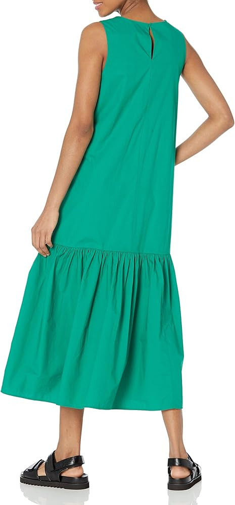 The Drop Women's Ilana Loose Sleeveless Wide-Hem Poplin Maxi Dress | Amazon (US)
