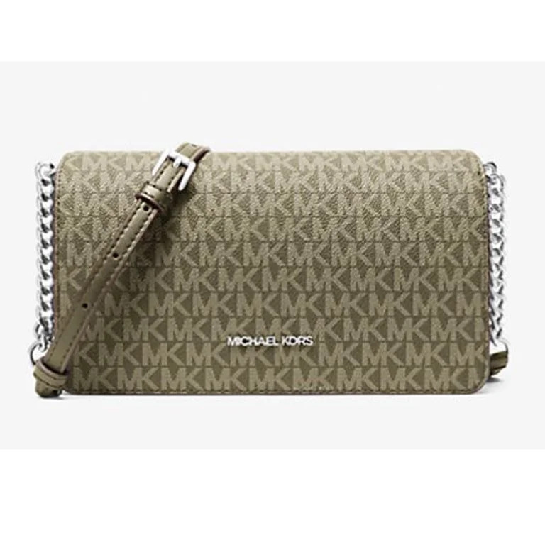 Michael Kors Women's Jet Set Signature Logo Crossbody Bag (Olive) 35F5STVC8V-Olive | Walmart (US)
