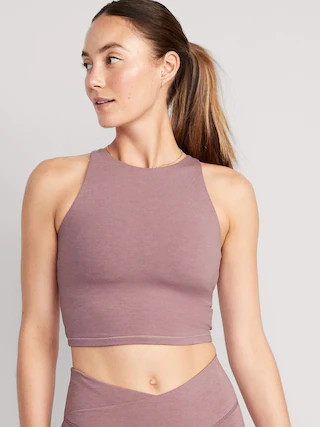 Light Support PowerChill Longline Sports Bra Tank for Women | Old Navy (US)
