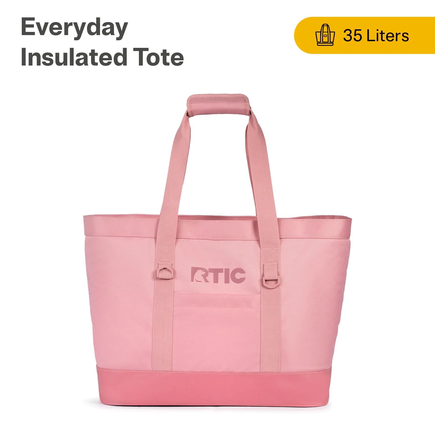 RTIC Everyday Insulated Tote Bag, 35 ltr Insulated Cooler Bag, Leak-Free Interior, Dusty Rose | Walmart (US)