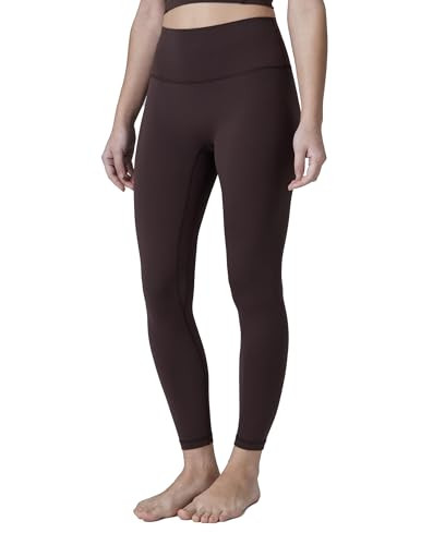 Colorfulkoala Dreamlux No Front Seam Leggings for Women 25" Inseam, High Waisted Buttery Soft 7/8 Yoga Pants (L, Espresso) | Amazon (US)