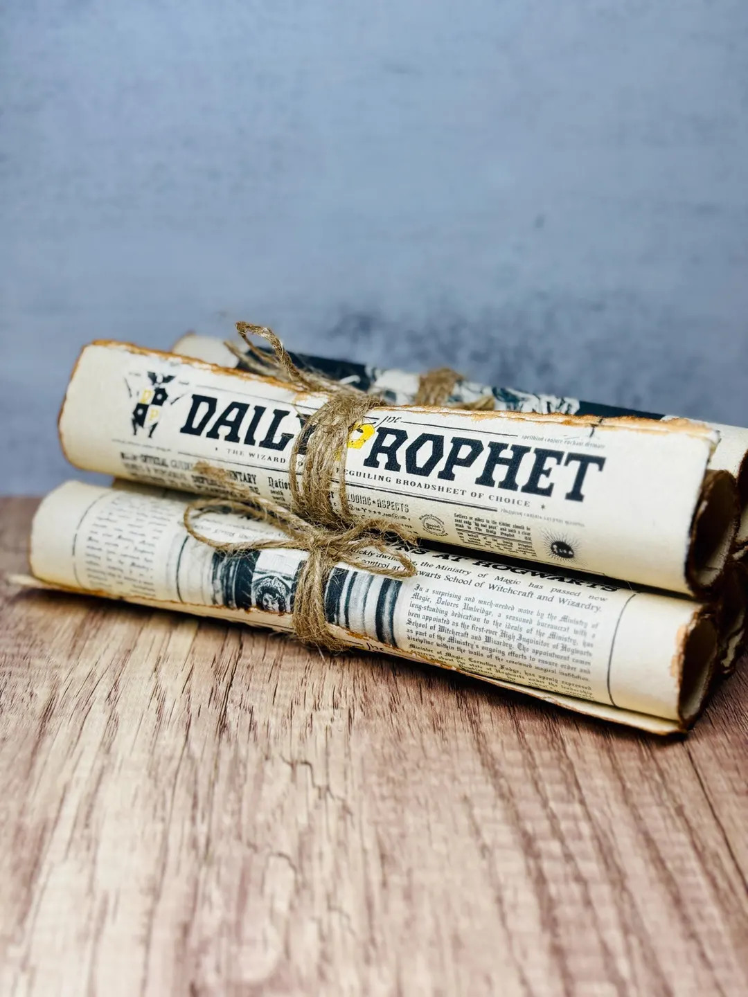 Wizard Newspaper Ornament Set of 5 | Rustic Holiday Tree Decor - Etsy | Etsy (US)