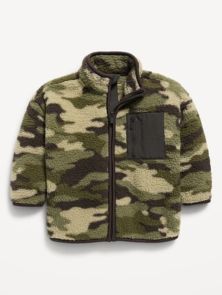 Oversized Sherpa Jacket for Toddler Boys | Old Navy (US)