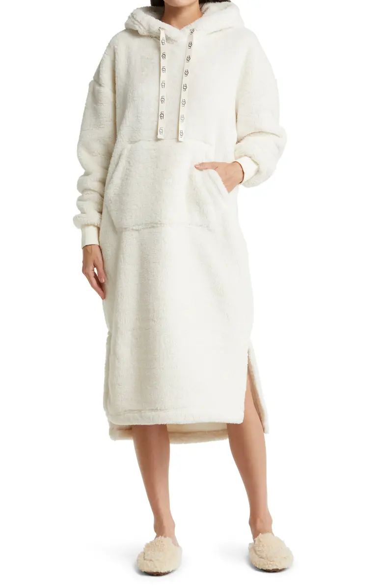 UGG® Winola Oversize Hooded High Pile Fleece Nightgown | Nordstrom | Nordstrom