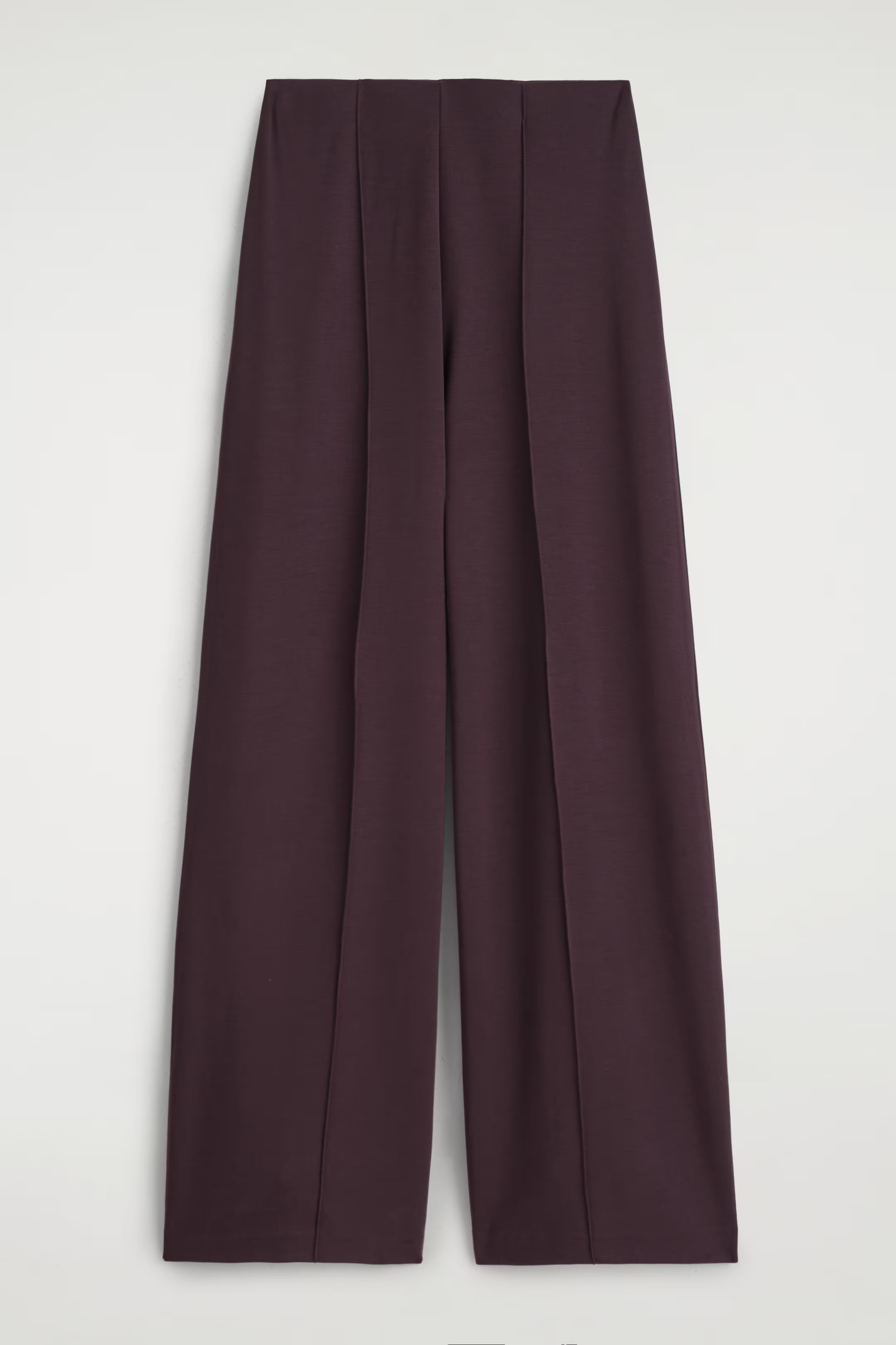 MODAL WIDE-LEG TROUSERS - BURGUNDY | COS GB | COS UK