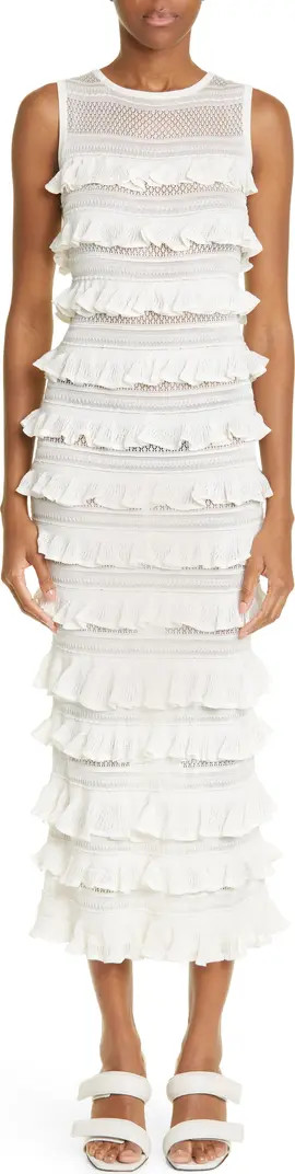 Wonderland Frill Detail Sleeveless Maxi Dress | Nordstrom