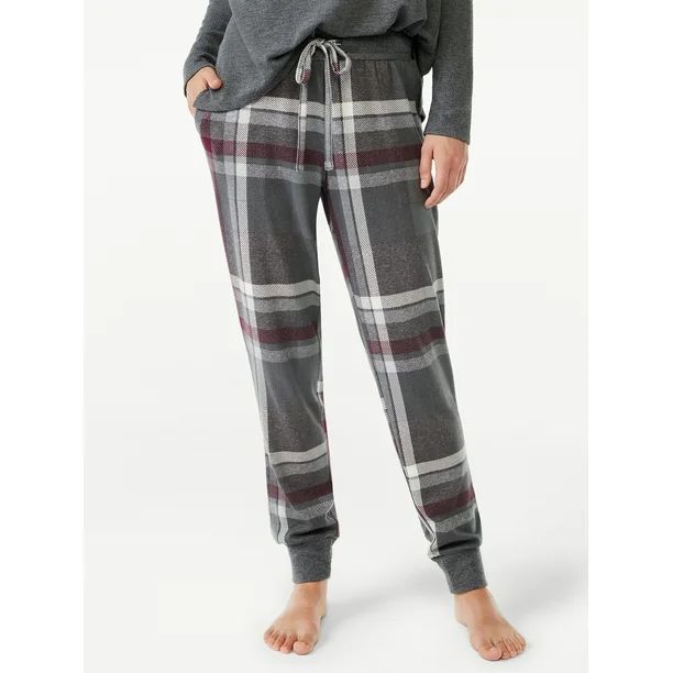 Joyspun Women's Pajama Sleep Jogger Pant, Sizes up to 3X - Walmart.com | Walmart (US)