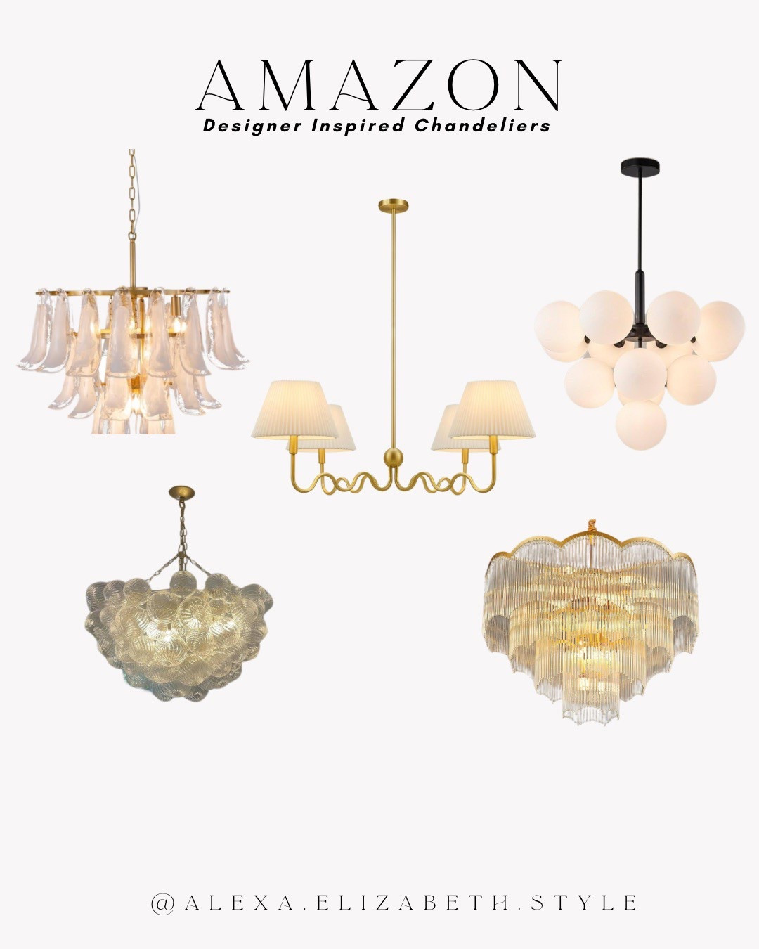 Amazon designer inspired chandeliers 

#LTKStyleTip #LTKHome #LTKSpringSale