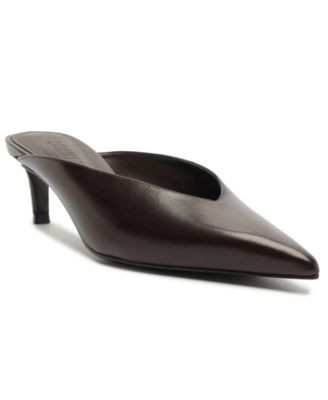 Schutz Women's Loren Mid Slip-On Pumps - Pecan Brown | Macy's