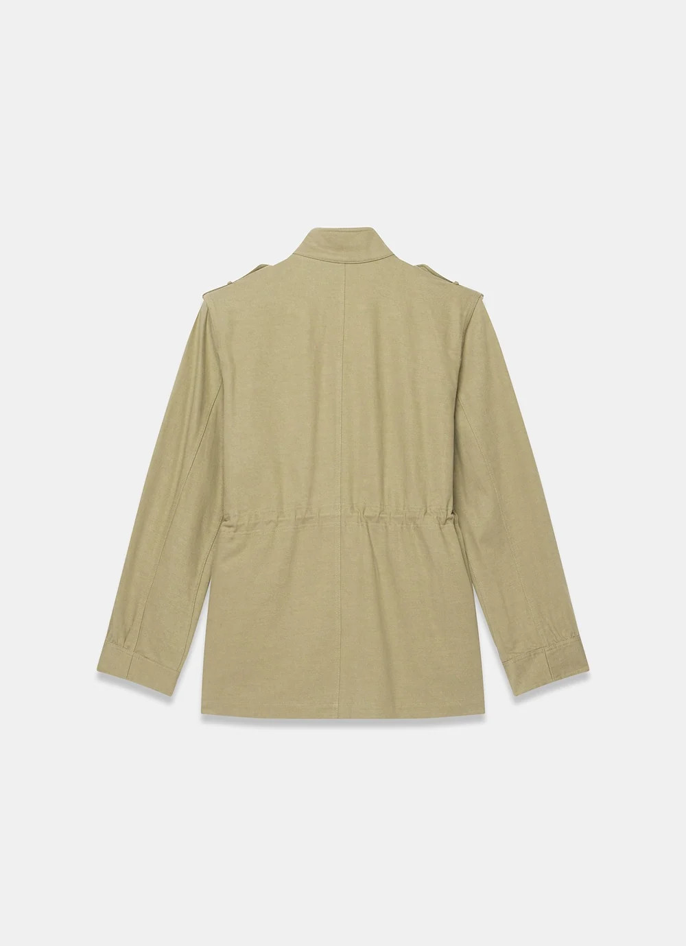 Khaki Washed Pocket Shacket | Mint Velvet
