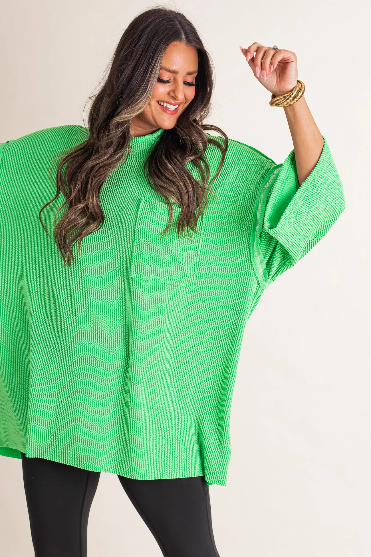 Only Go Forwards Oversized Urban Ribbed Tunic | Nellie Mae