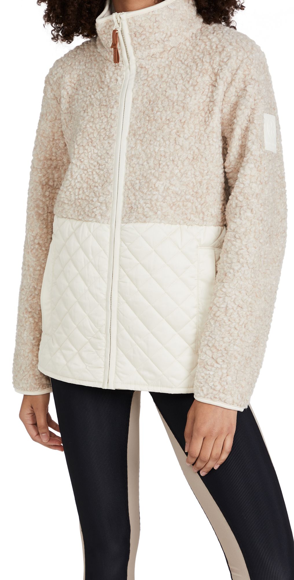 Tory Sport Sherpa Fleece Quilted Jacket | Shopbop