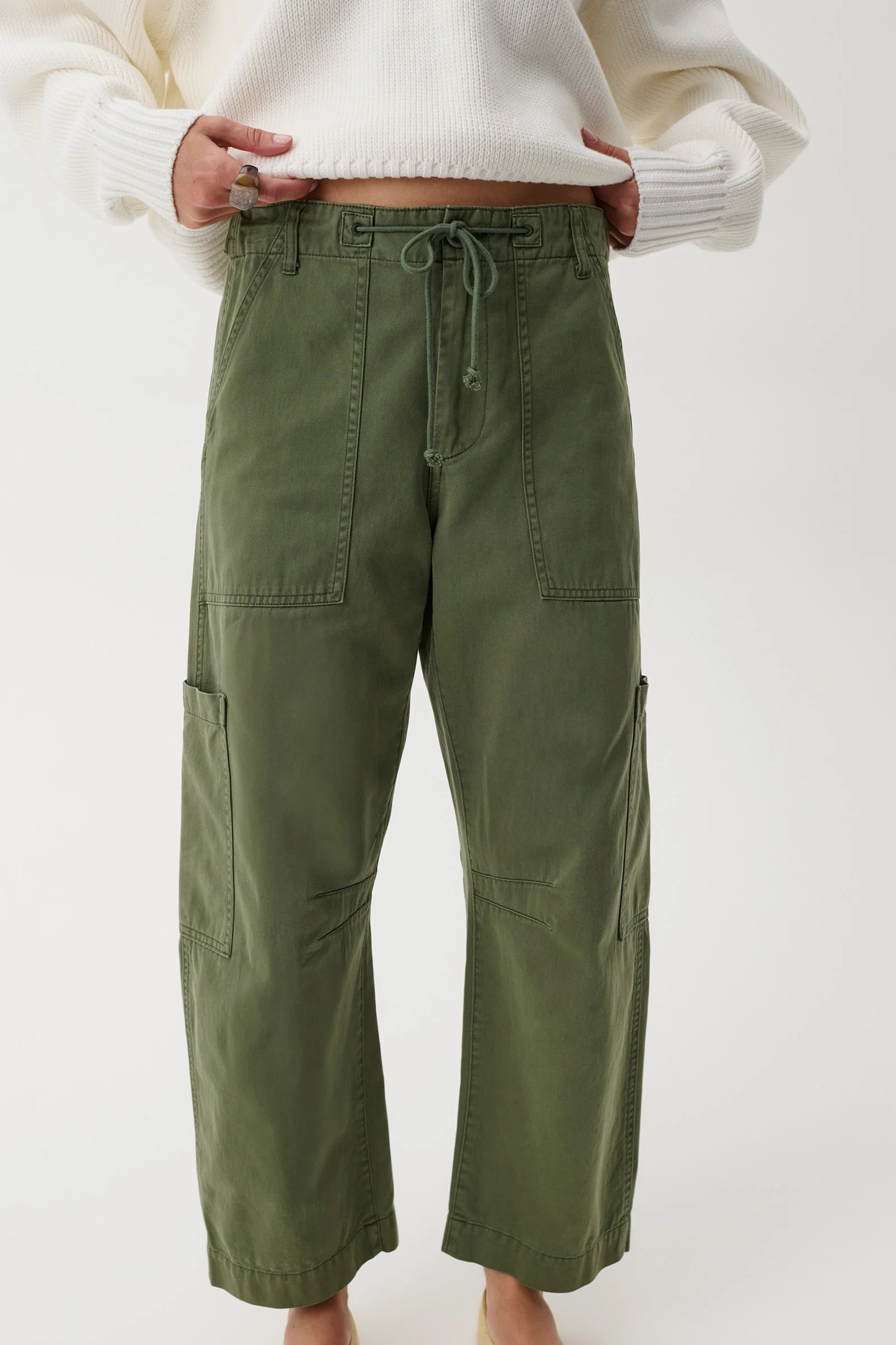 PETITE Sabrina Curved Utility Pants - Meadow | Pistola Denim