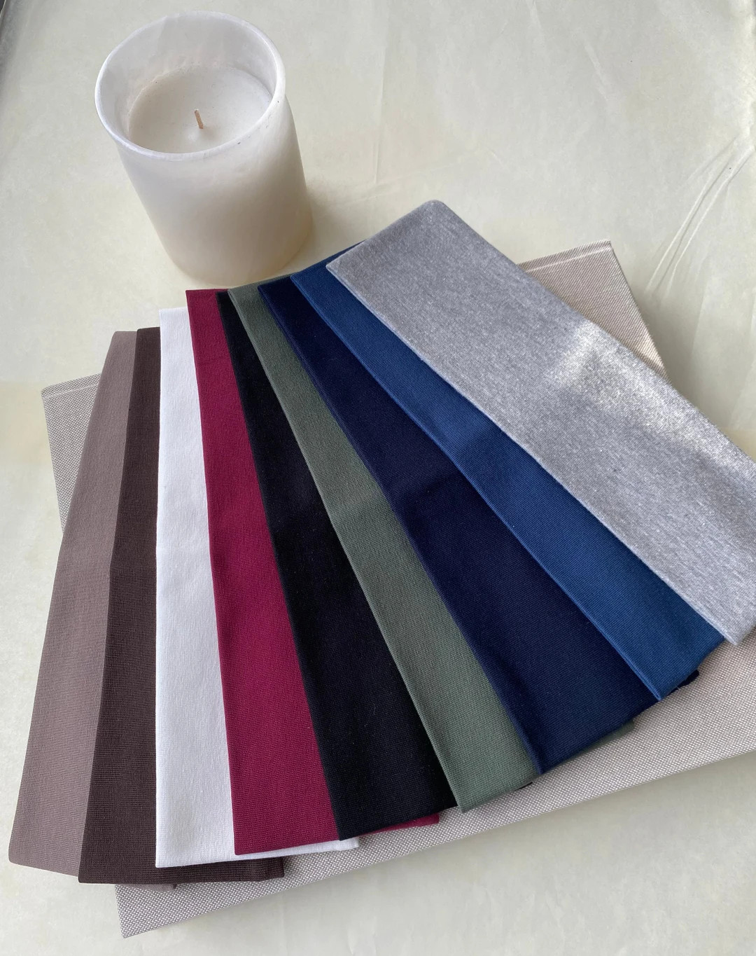 2 Pack Essentials Wide Cotton Jersey Headband 9 Colours to Choose From - Etsy UK | Etsy (UK)