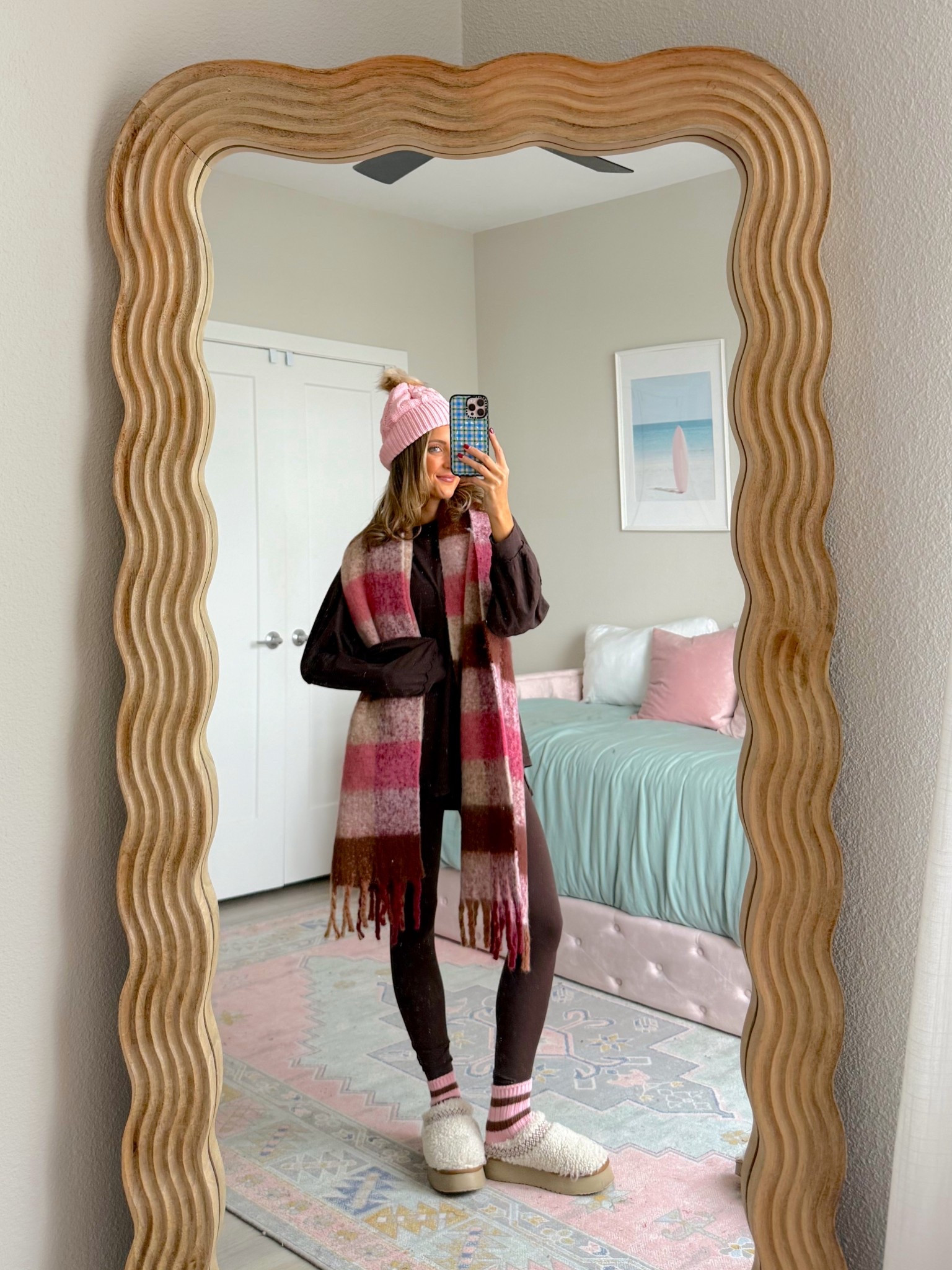 the cutest winter outfit idea from aerie 🩷🧸