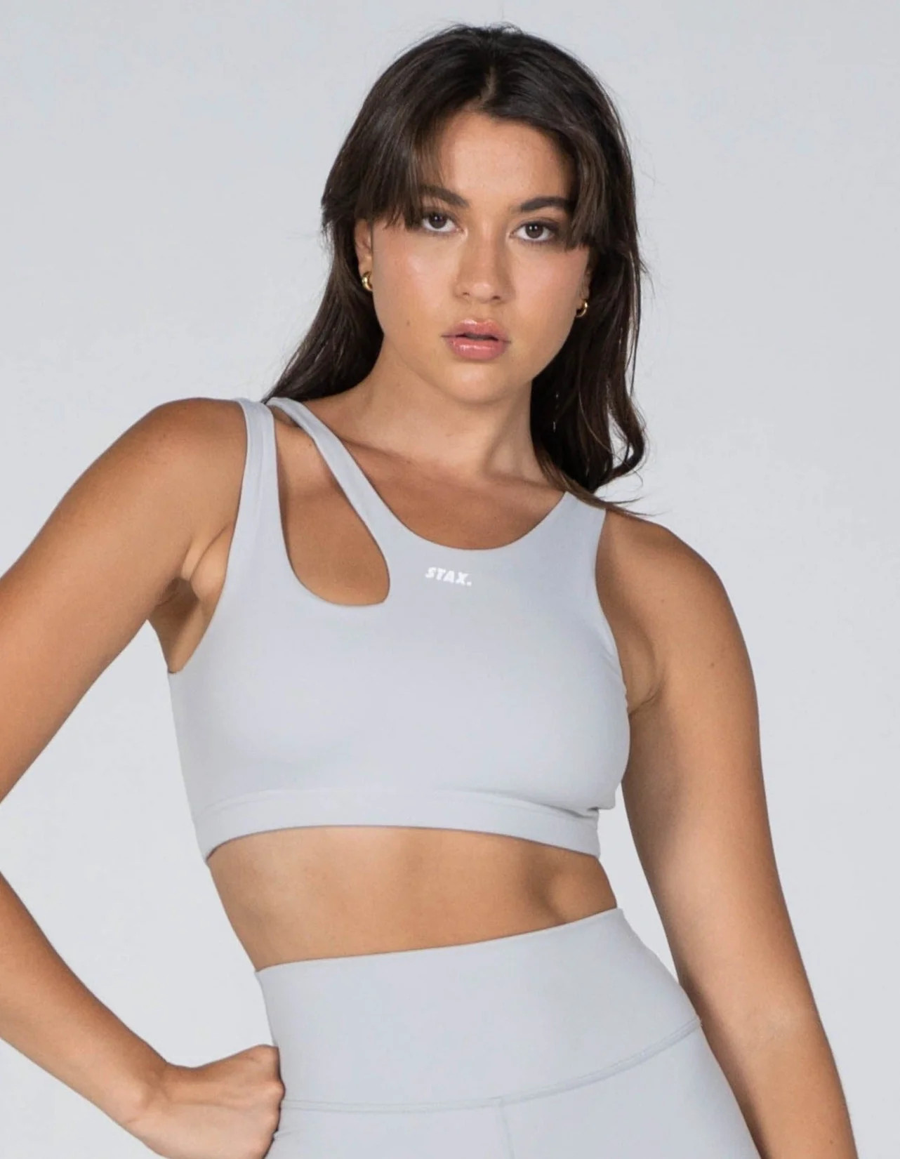 STAX. Core Flex Crop - Light Grey | STAX.