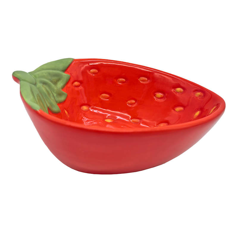 Strawberry Ceramic Small Bowl, 5.5" | At Home