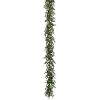 SULLIVANS 6 ft. Green Arborvitae Unlit Artificial Christmas Garland GD562 - The Home Depot | The Home Depot