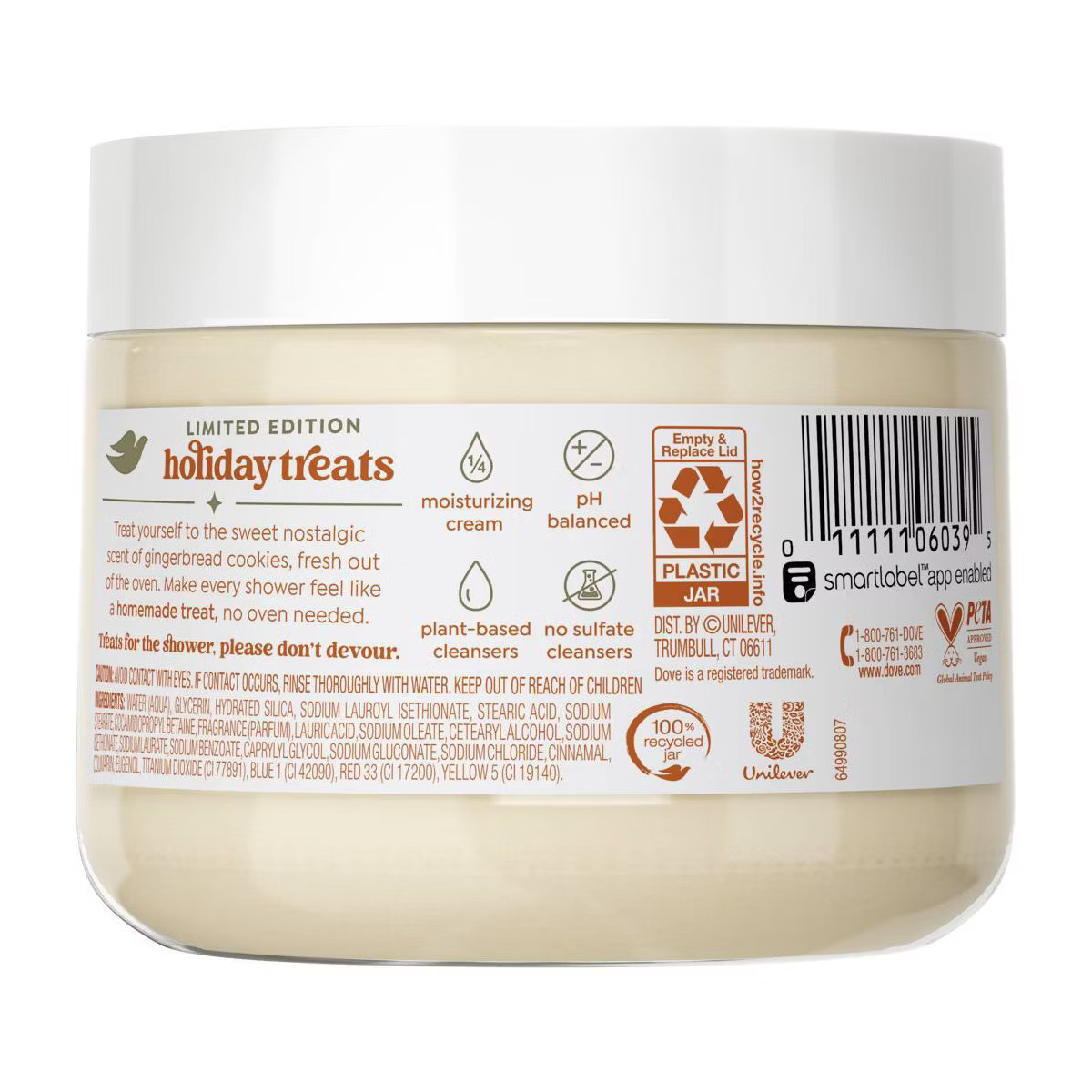Dove Beauty Limited Edition Holiday Treat Body Scrub - Gingerbread Delight - 15oz | Target