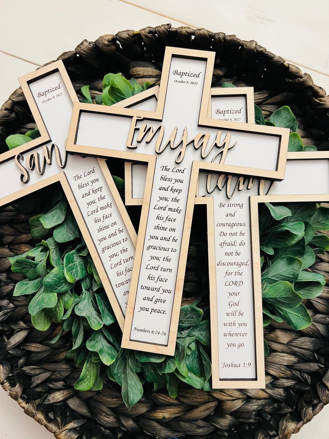 Baptism Gift. Baptism Cross. Dedication Gift. Christening Gift. Wood Cross. Easter Gift. Wooden C... | Etsy (US)