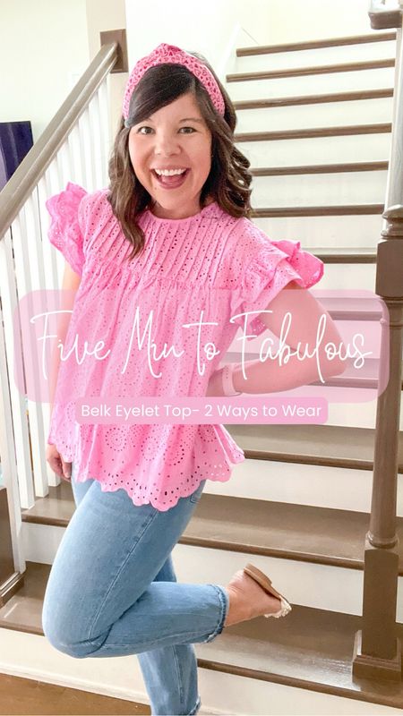 Give me five minutes and I’ll give you FABULOUS! 🌸

Comment LINK to shop both these looks!

Kicking off my new easy style series with not one but two looks! Same top styled for both an elevated casual look (think brunch or casual church) and a true casual look (think sports game or errands)!

Ready to mom in style? I got you girl! Join me to find JOY in getting dressed! 🩷

#LTKstyletip #LTKfindsunder50 #LTKSeasonal