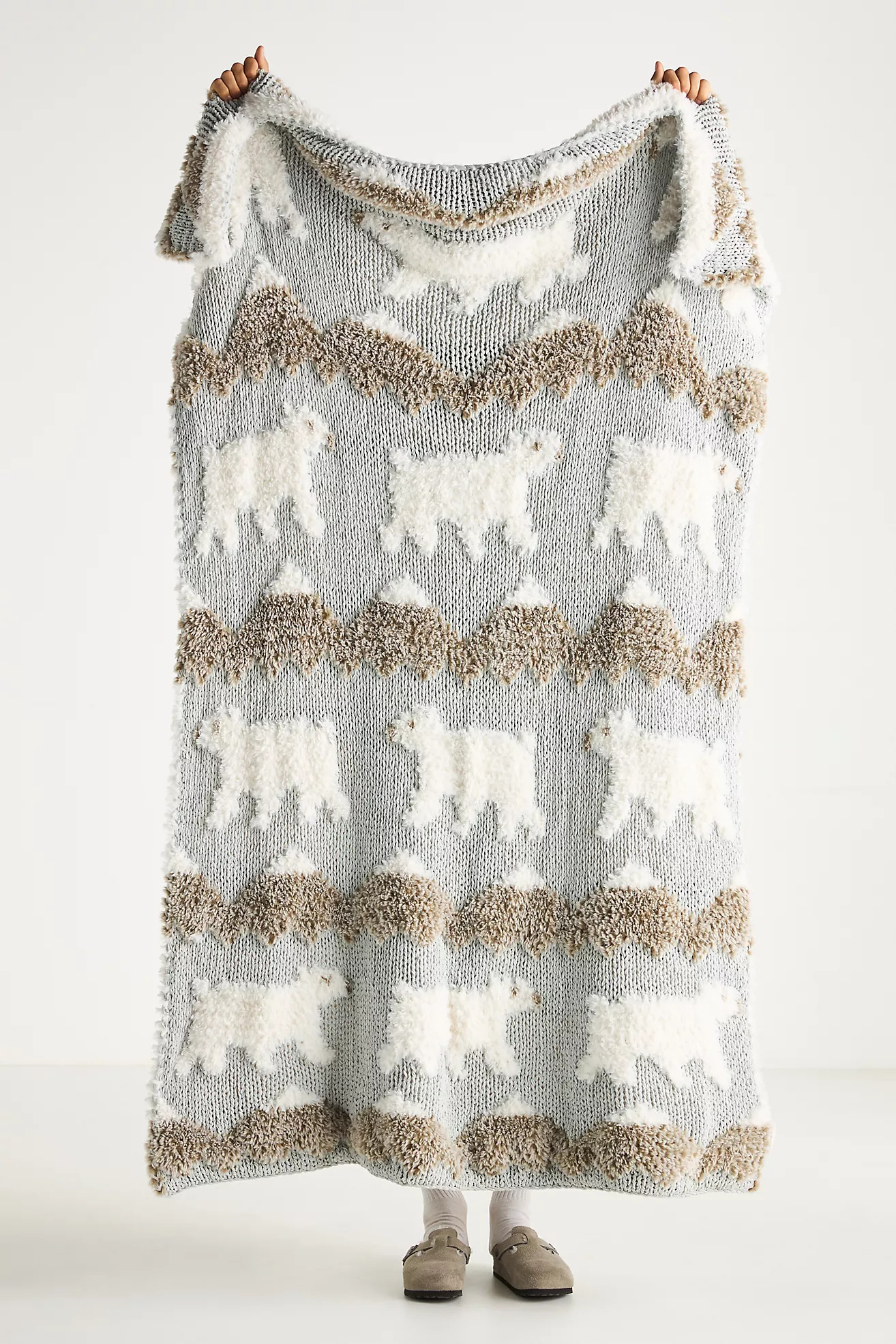 Eyelash Knit Throw Blanket | Anthropologie (US)
