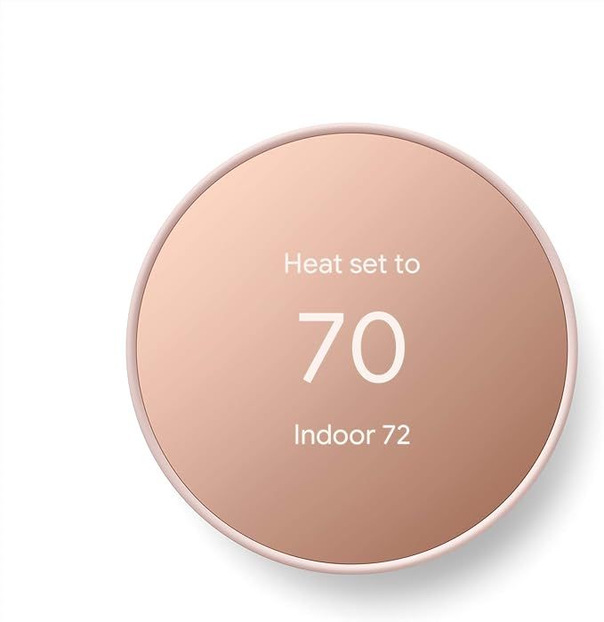 Google Nest Thermostat - Smart Thermostat for Home - Programmable Wifi Thermostat - Sand | Amazon (US)