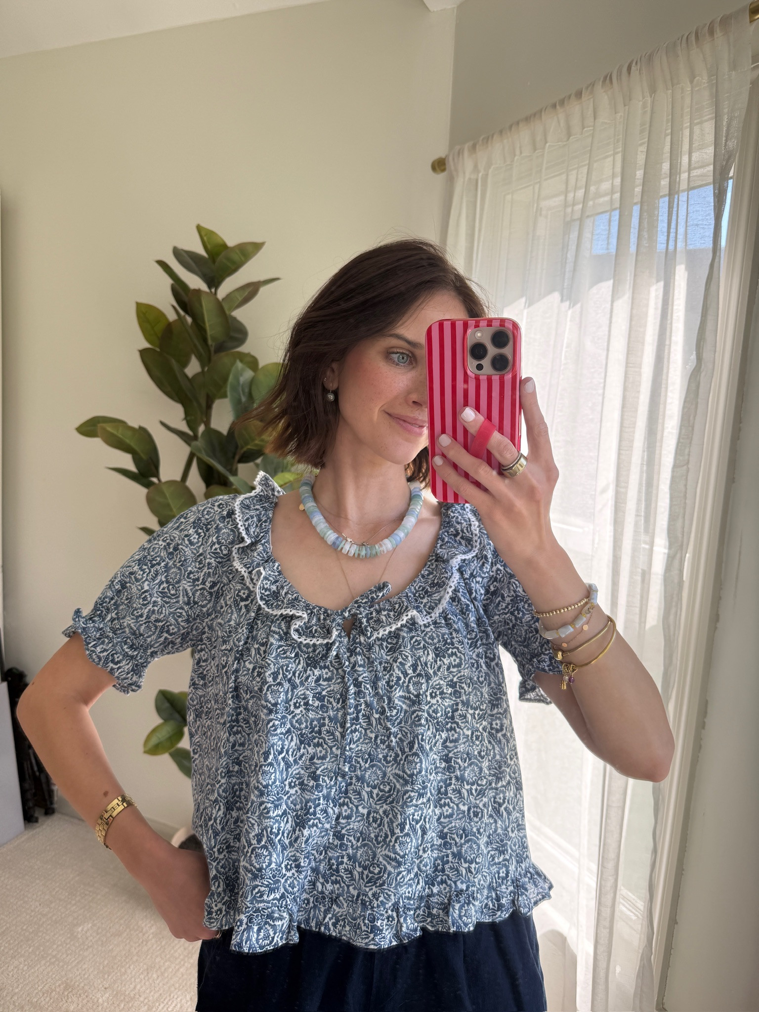 How cute is this ruffle neck line!

Size small in everything!

Target, target Memorial Day, Memorial Day sale, Memorial Day outfits, summer outfits, ruffle tops, American flag sweater, rompers, baby doll tops, target tops, target new arrivals, target haul, Hallie Ragan

#LTKMothersDay #LTKootd #LTKSeasonal