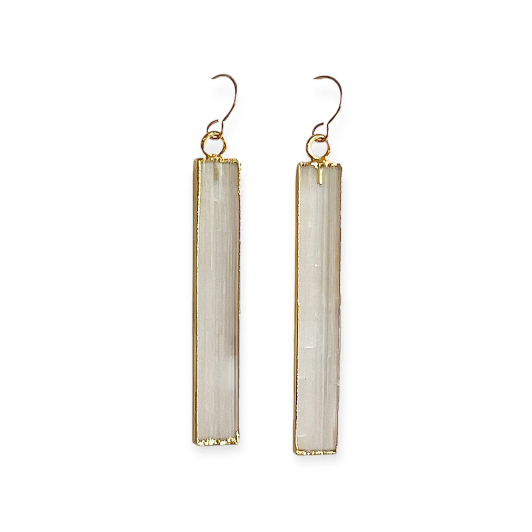 Selenite Earrings | Meghan Bo Designs
