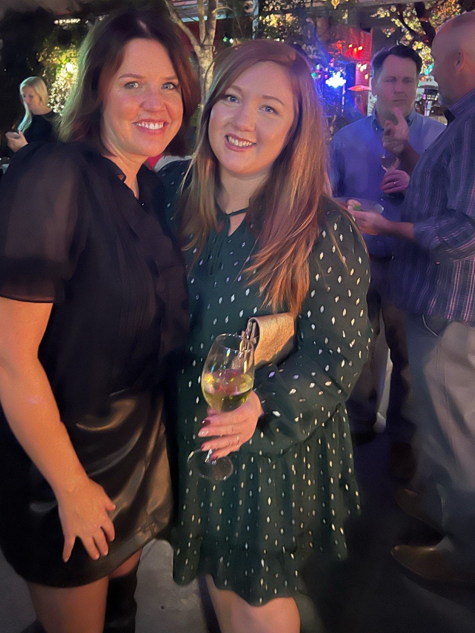 Festive Amazon find - dark green and gold dress. So comfortable and great for holiday parties / Christmas 

#christmasdress #holidayparty 

#LTKfindsunder100 #LTKHoliday #LTKSeasonal