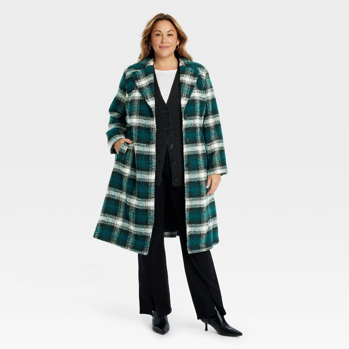 Women's Long Wool Overcoat - Ava & Viv™ | Target