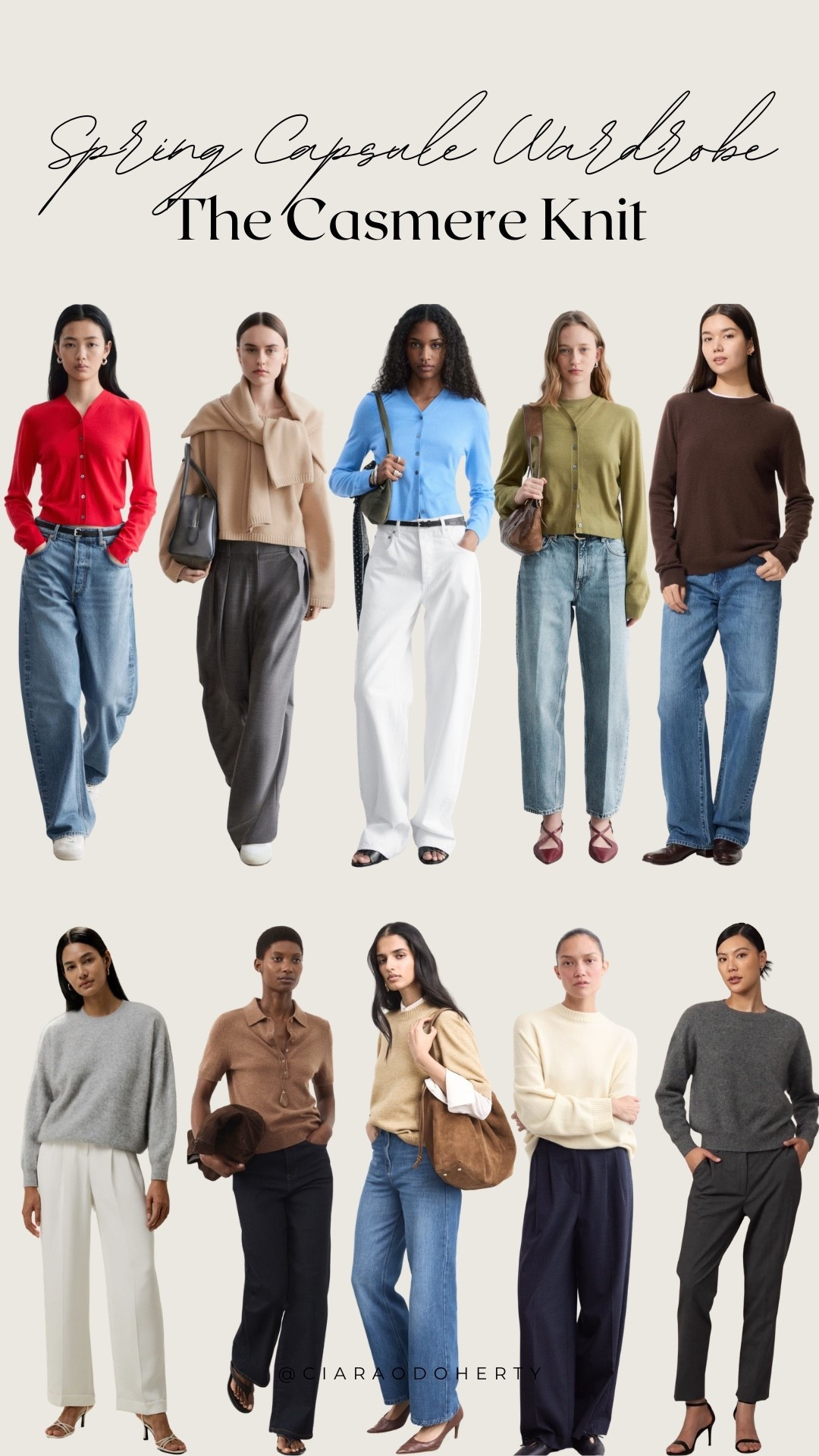 Spring Capsule Wardrobe: The Cashmere Knit

Next, Sezane, & other stories, m&s, h&m, arket, mango, cos, Zara, cardigans, cashmere knit, spring new in

#LTKireland #LTKeurope #LTKspring