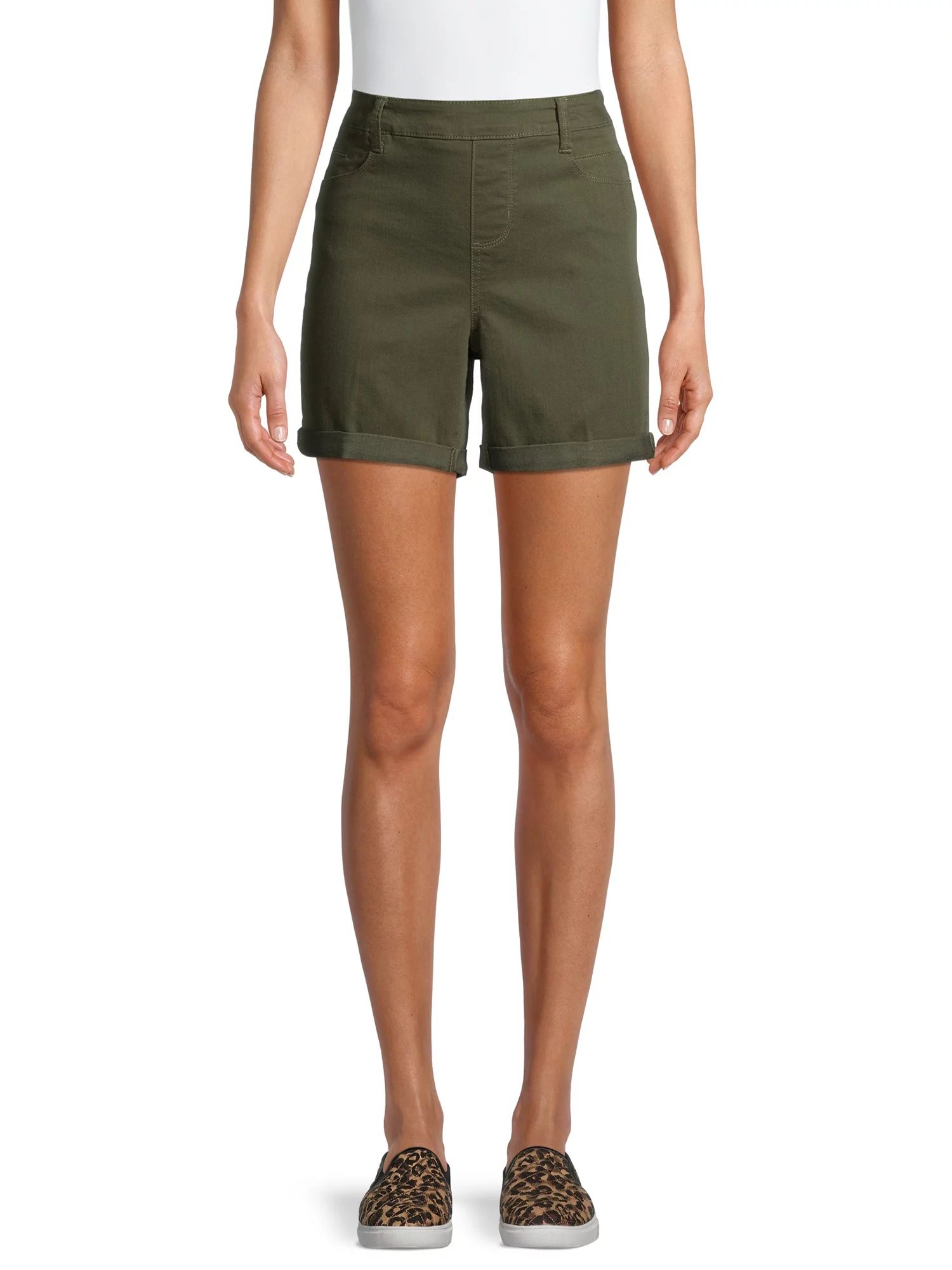 Time and Tru Women's Pull on Short | Walmart (US)