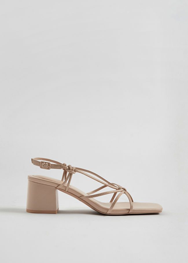 Strappy Knotted Leather Sandals | & Other Stories (EU + UK)