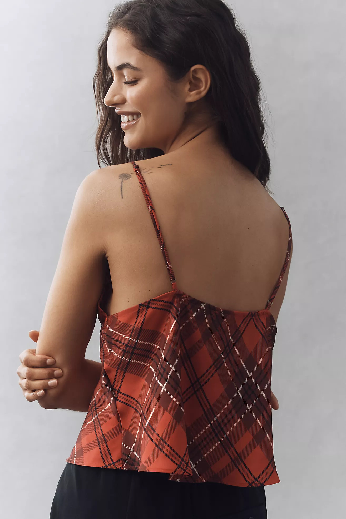 The Clara Scarf-Neck Printed V-Neck Cami by Maeve | Anthropologie (US)