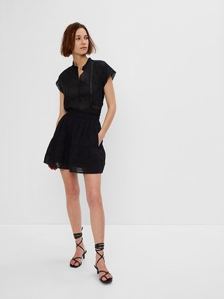 Lace Embroidered Pull-On Skirt | Gap (US)