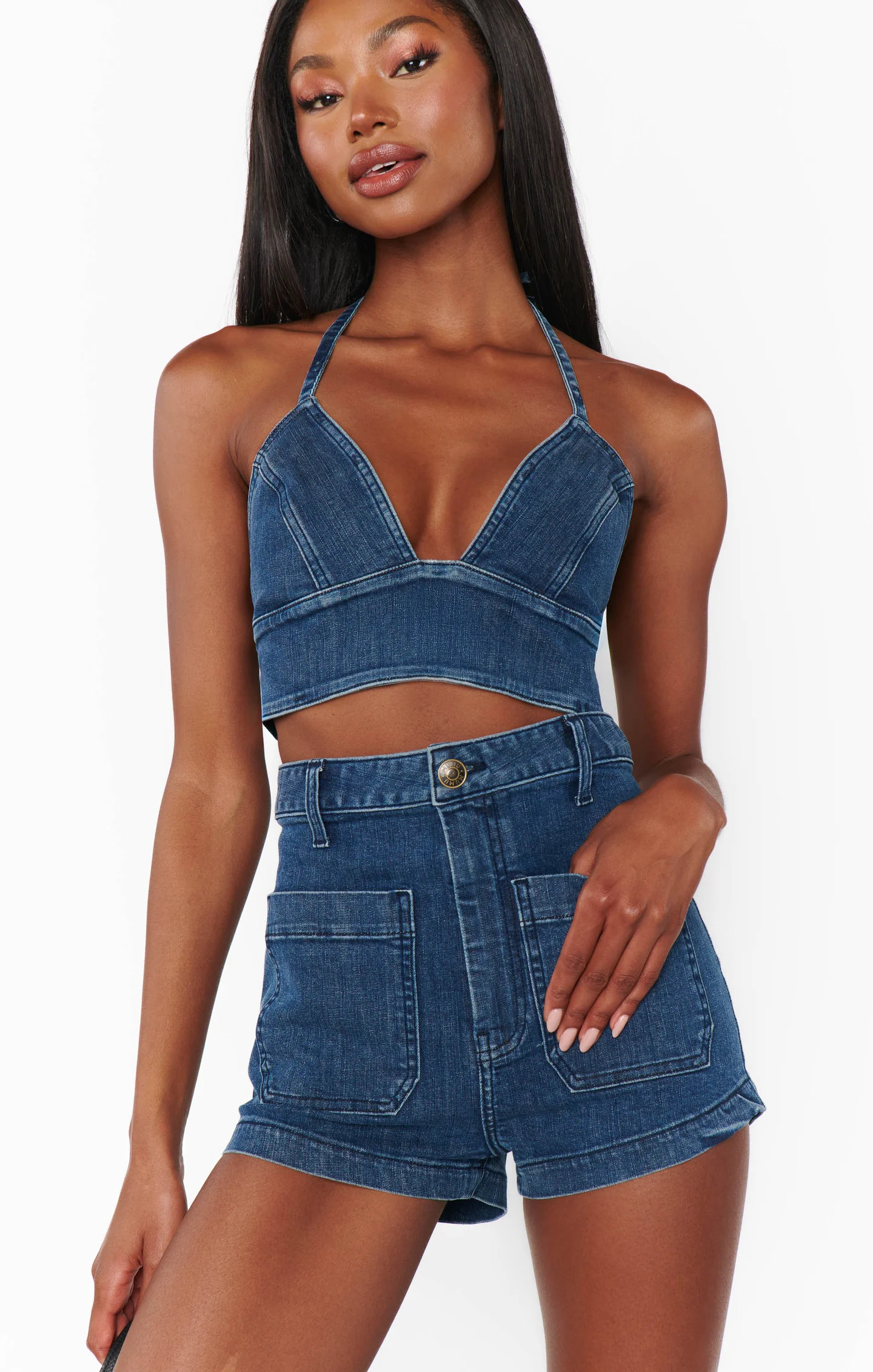 Palm Springs Hot Shorts ~ Moonlit Blue | Show Me Your Mumu