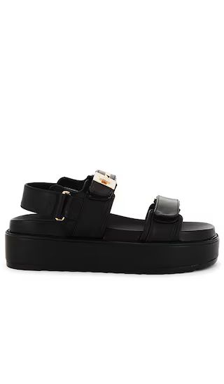 Bigmona Sling Back Platform in Black Leather | Revolve Clothing (Global)