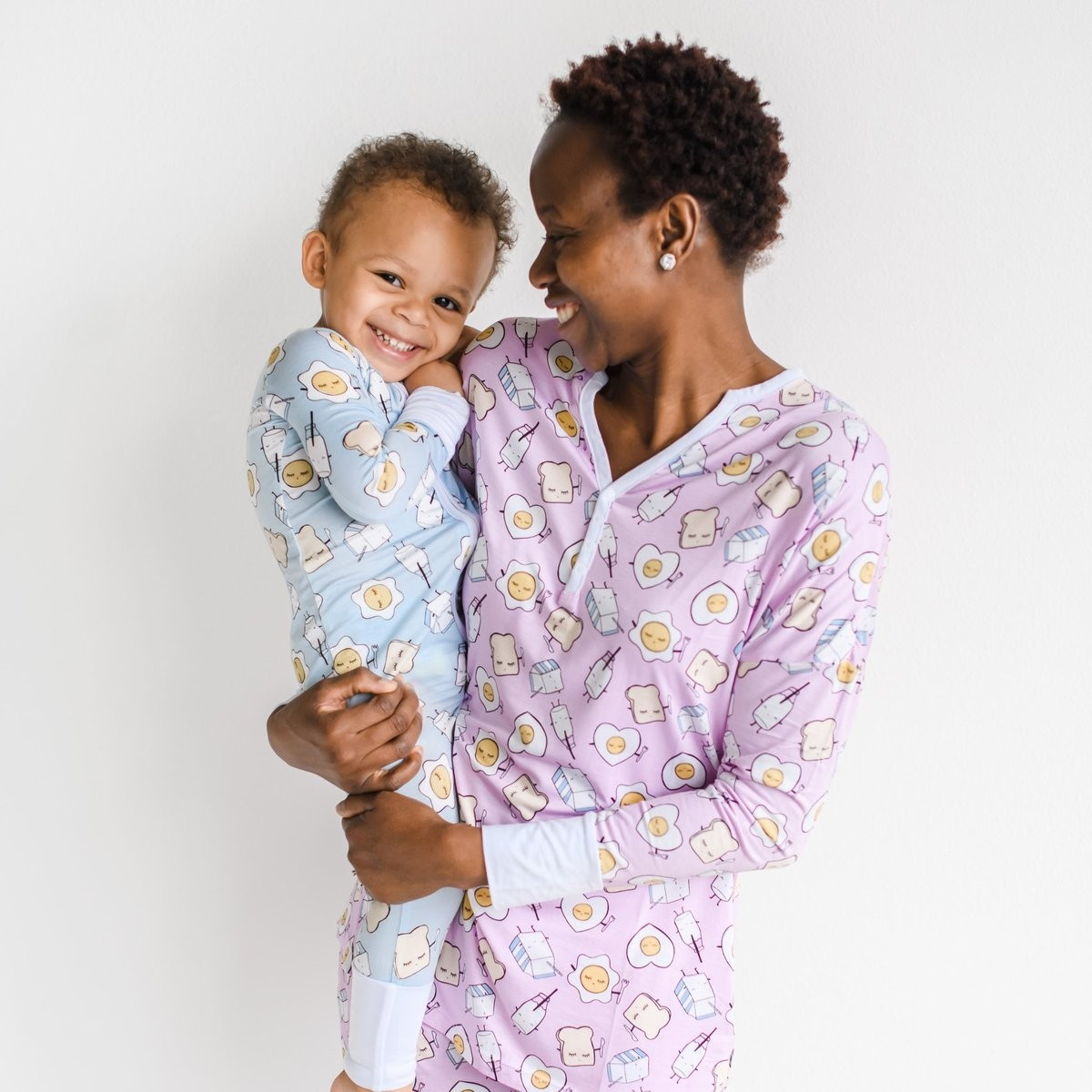 Pink Breakfast Buddies Women's Bamboo Viscose Pajama Top | Little Sleepies