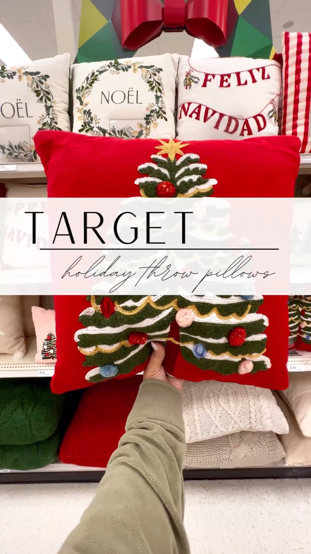 NEW holiday throw pillows at Target! 🌲

#target #targetstyle #targetdecor #targethome #targetdeals #targetfinds #targetchristmas #holidayseason #holidaystyle #christmasstyle #christmasdecor #holidaydecor #throwpillows 

#LTKHoliday #LTKhome #LTKSeasonal