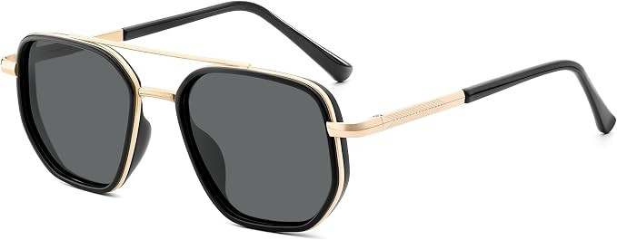 SOJOS Retro Polarized Aviator Sunglasses for Women Men Square Shades Tangle Free UV400 Protection... | Amazon (US)