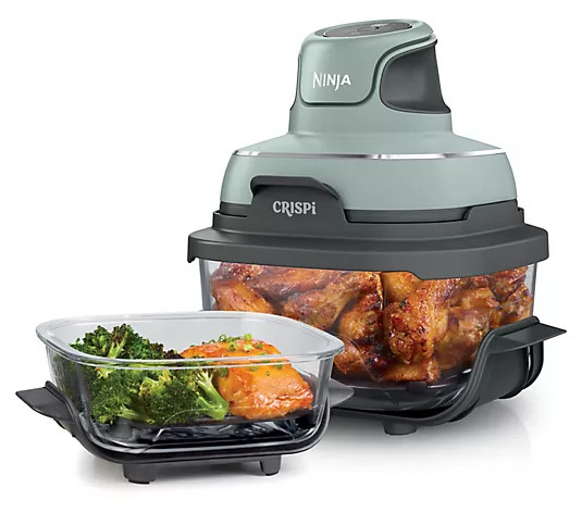 Make Your Selection: Ninja Crispi 4- in-1 Portable G lass Air Fryer Cooking System | QVC