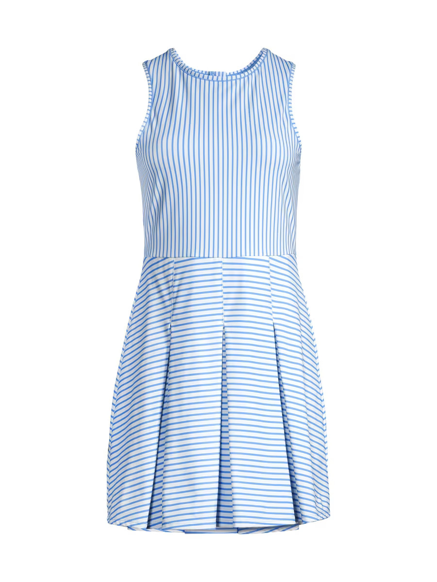 Striped Pleated Tennis Dress | Saks Fifth Avenue