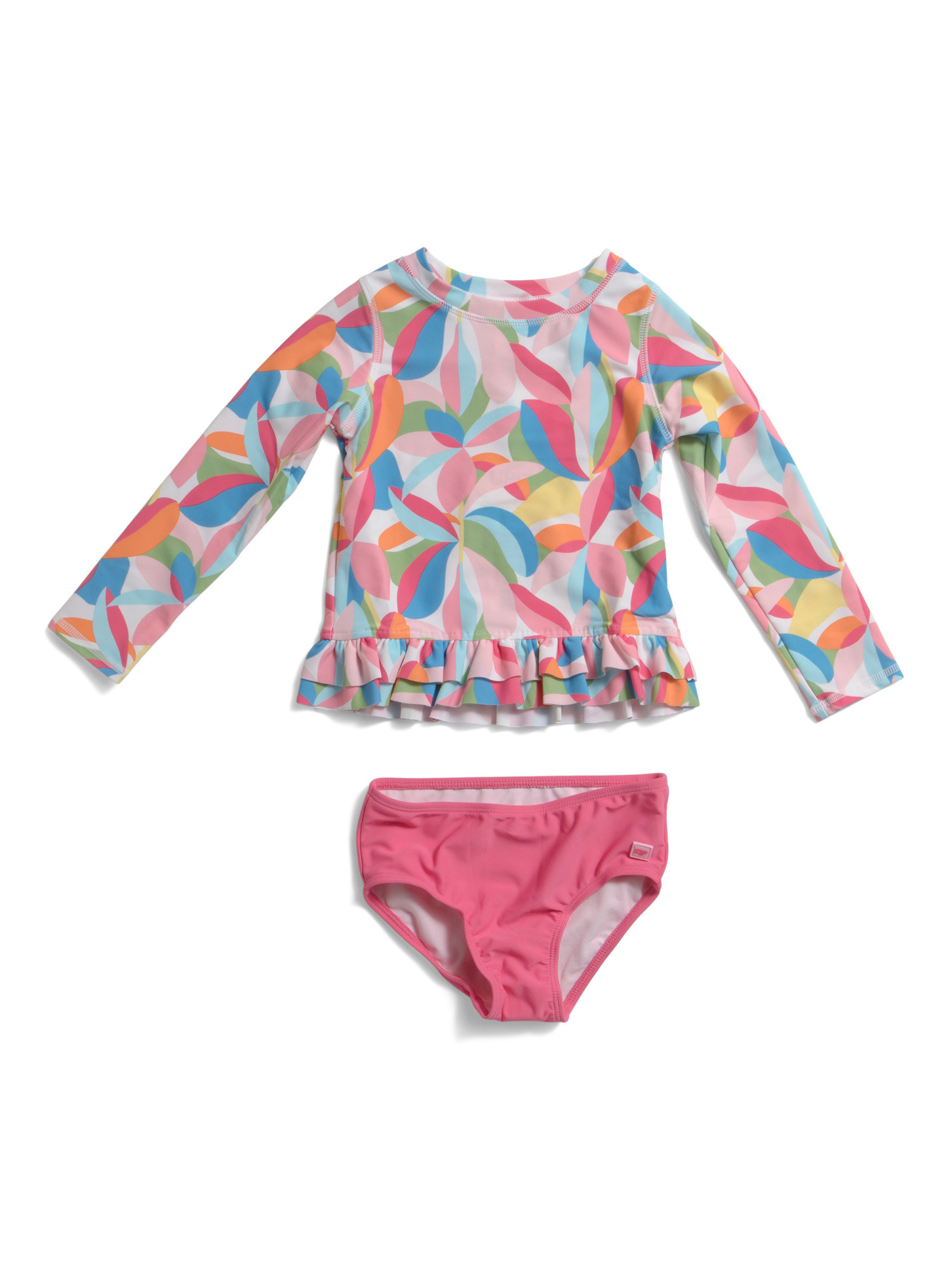 Toddler Girls 2pc Tropical Adventure Rash Guard Suit | Girls' Swimsuits | Marshalls | Marshalls