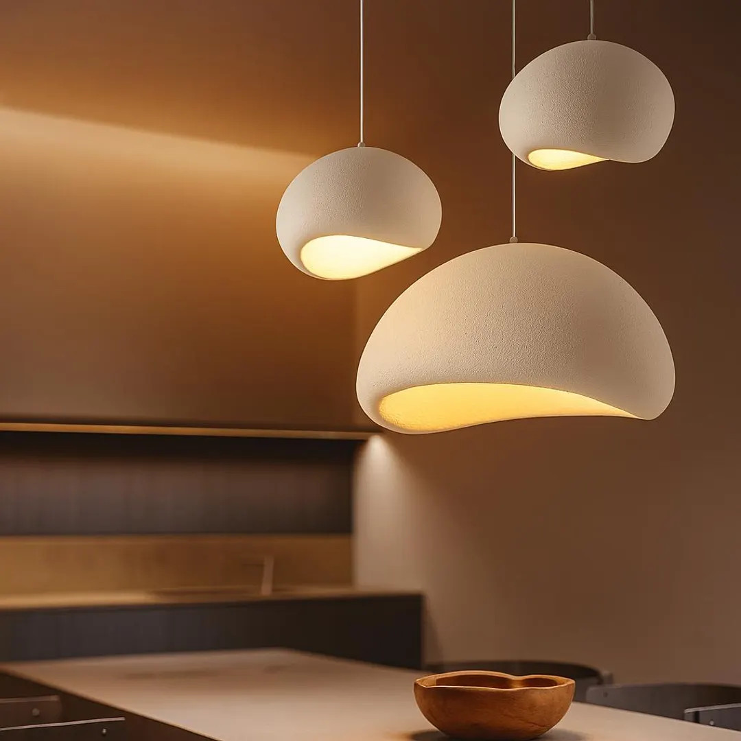 Sculptural Cloud Pendant Light – Modern Curved Ceiling Lamp - Etsy | Etsy (US)