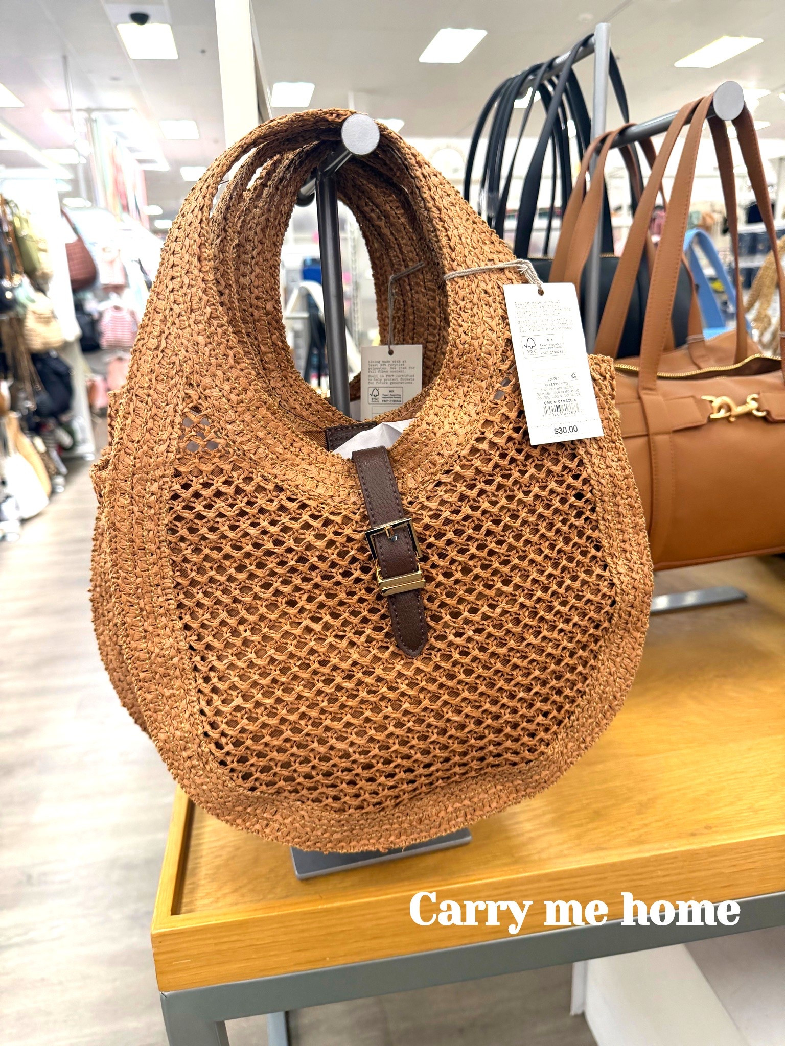 Carry me home! Such a great affordable find! This chic versatile straw bag can go with any summer outfit! 

Straw Oval Shoulder Bag - A New Day™ Tan
@Target #target #targetstyke #anewday #newatarget #strawbag #shoulderbag #

#LTKootd #LTKTravel #LTKgrwm
