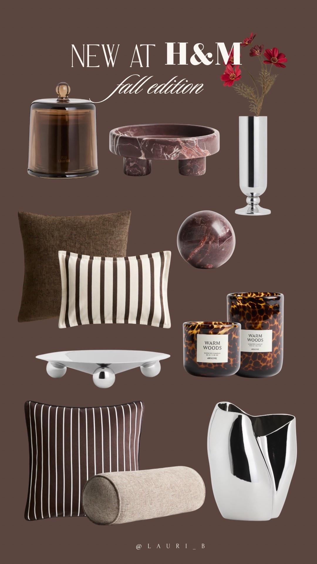 H&M fall decor🕯️🧸🍂