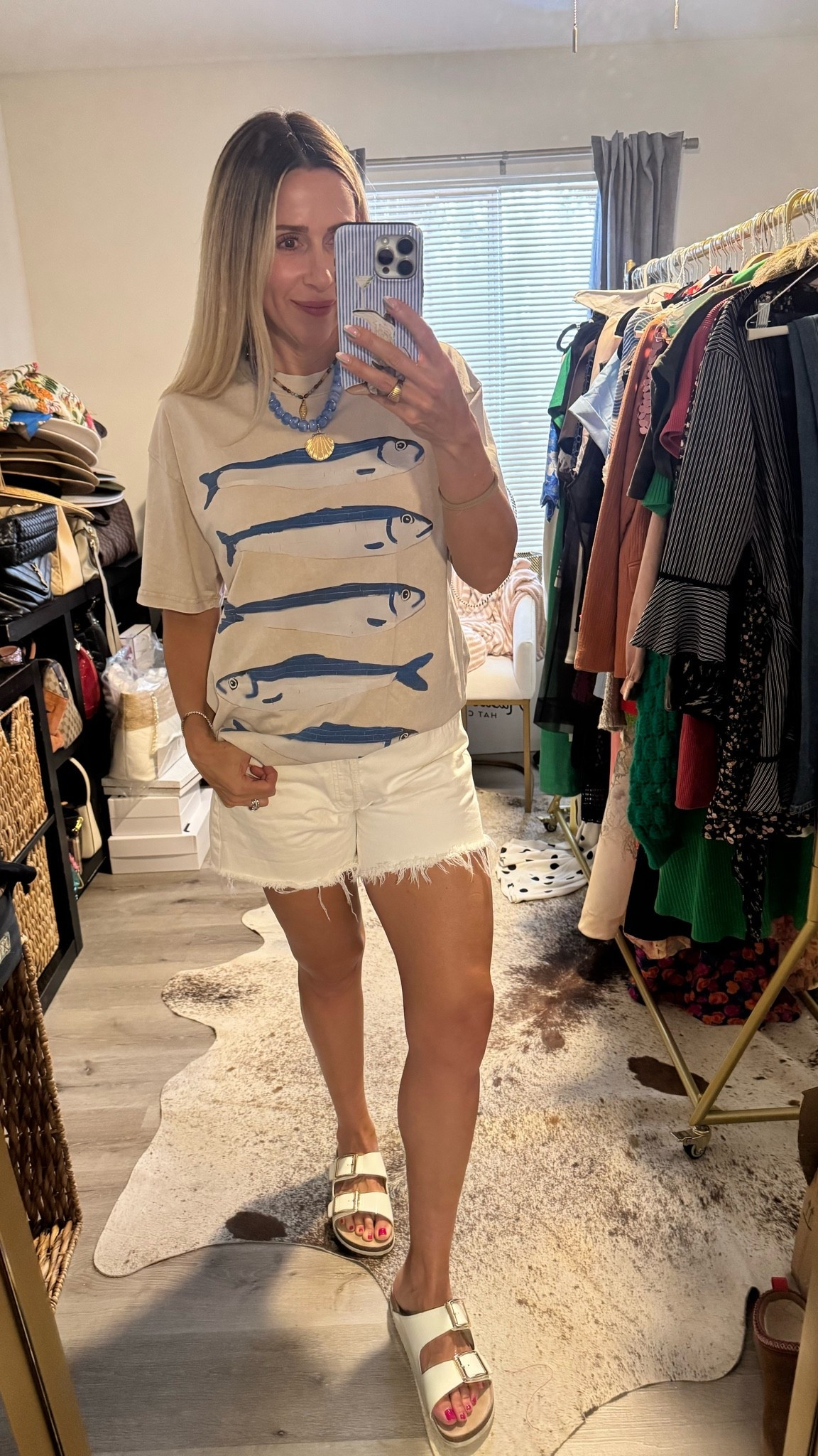 Cutest oversized tee perfect for summer ! Paired with this adorable trendy shell necklace! Both under $20! 🐟🐚

#LTKootd #LTKSeasonal #LTKTravel
